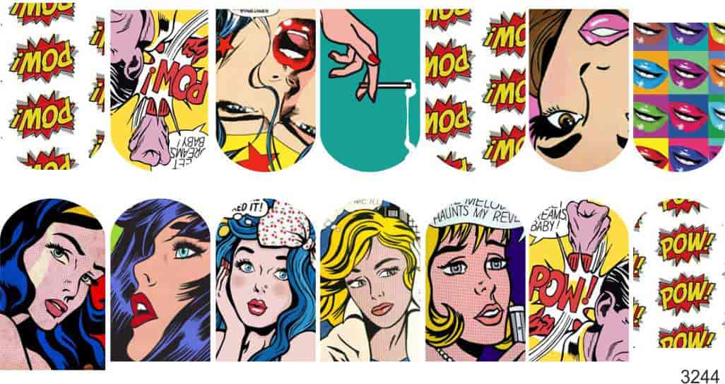 Слайдер-дизайн Pop Art из каталога Цветные на светлый фон в интернет-магазине BPW.style
