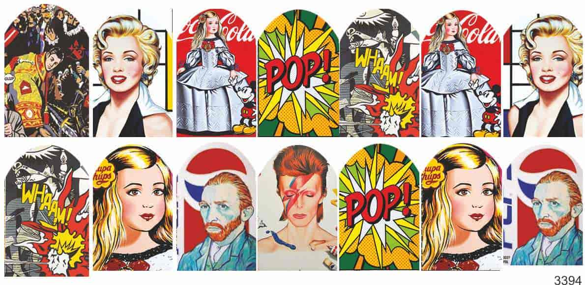 Слайдер-дизайн Pop art из каталога Цветные на светлый фон в интернет-магазине BPW.style