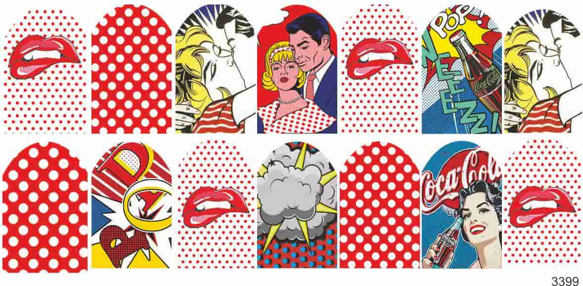 Слайдер-дизайн Комикс Pop Art из каталога Цветные на светлый фон в интернет-магазине BPW.style
