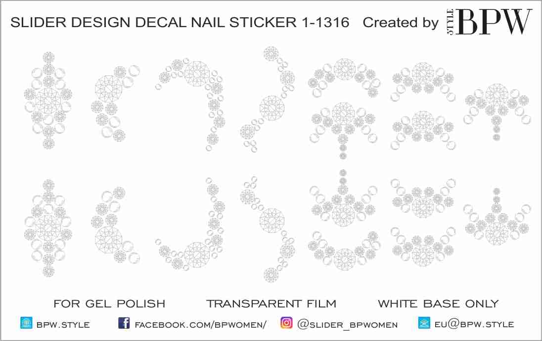 Слайдер-дизайн Трафарет для выкладки страз из каталога Цветные на светлый фон в интернет-магазине BPW.style