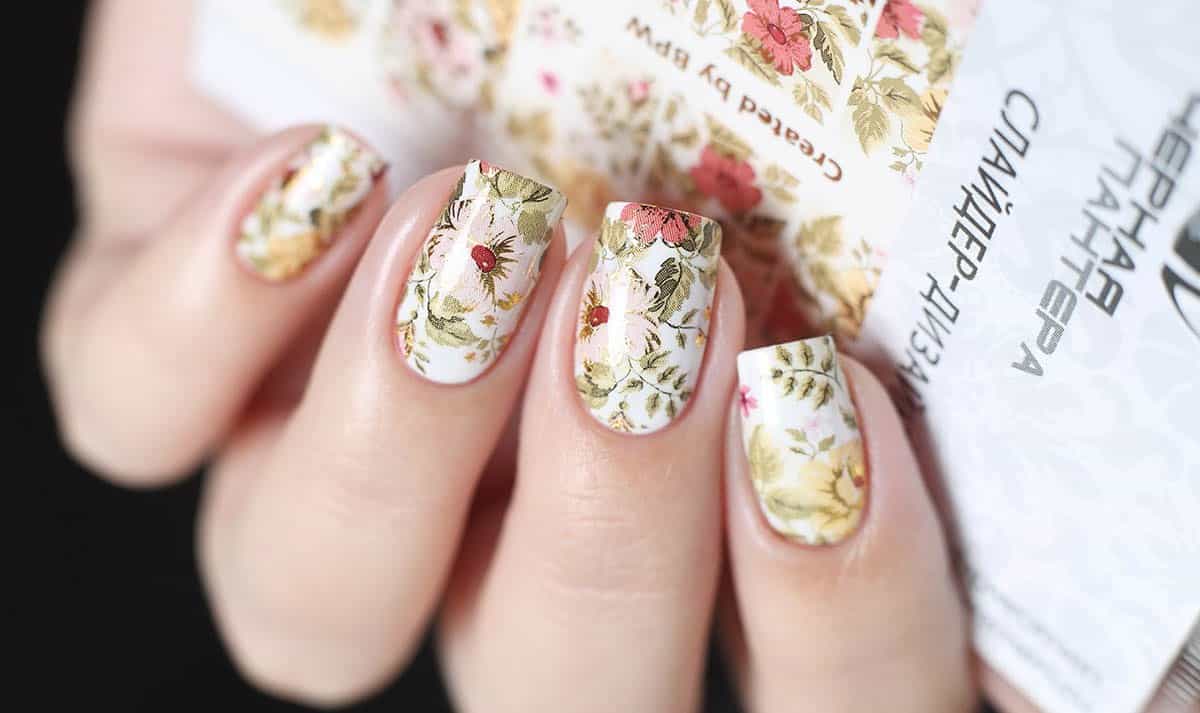 маникюр со слайдерами