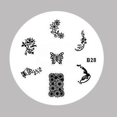 Пластина для стемпинга B028 из каталога Stamping plates в интернет-магазине BPW.style