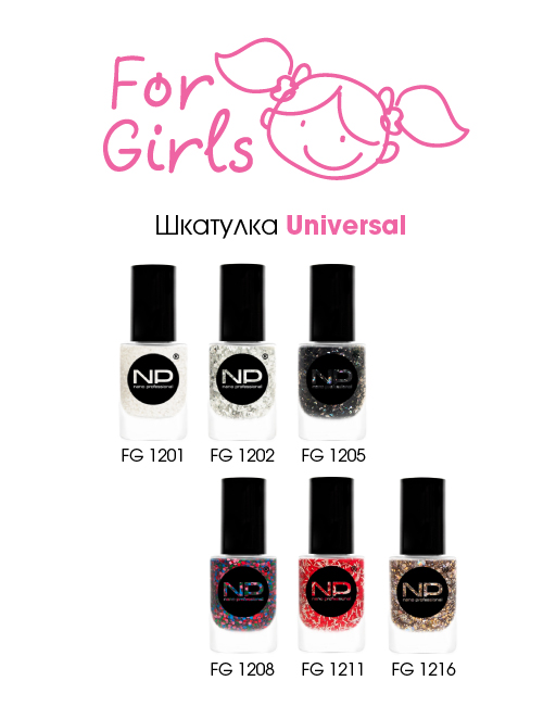 Шкатулка с лаками Universal "Bla-bla girls" из каталога Nano Professional в интернет-магазине BPW.style