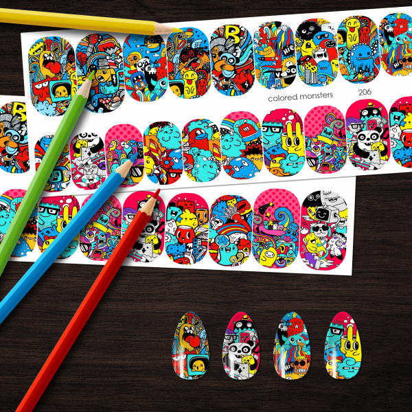 Термопленка Colored Monsters из каталога Пленка BPW в интернет-магазине BPW.style