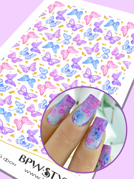 Слайдер-дизайн SPARKLE Бабочки золото из каталога Слайдеры SPARKLE в интернет-магазине BPW.style