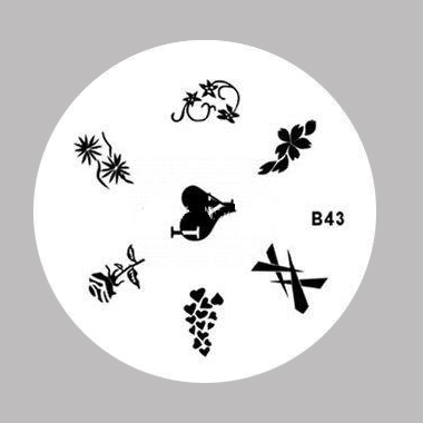 Пластина для стемпинга B043 из каталога Stamping plates в интернет-магазине BPW.style