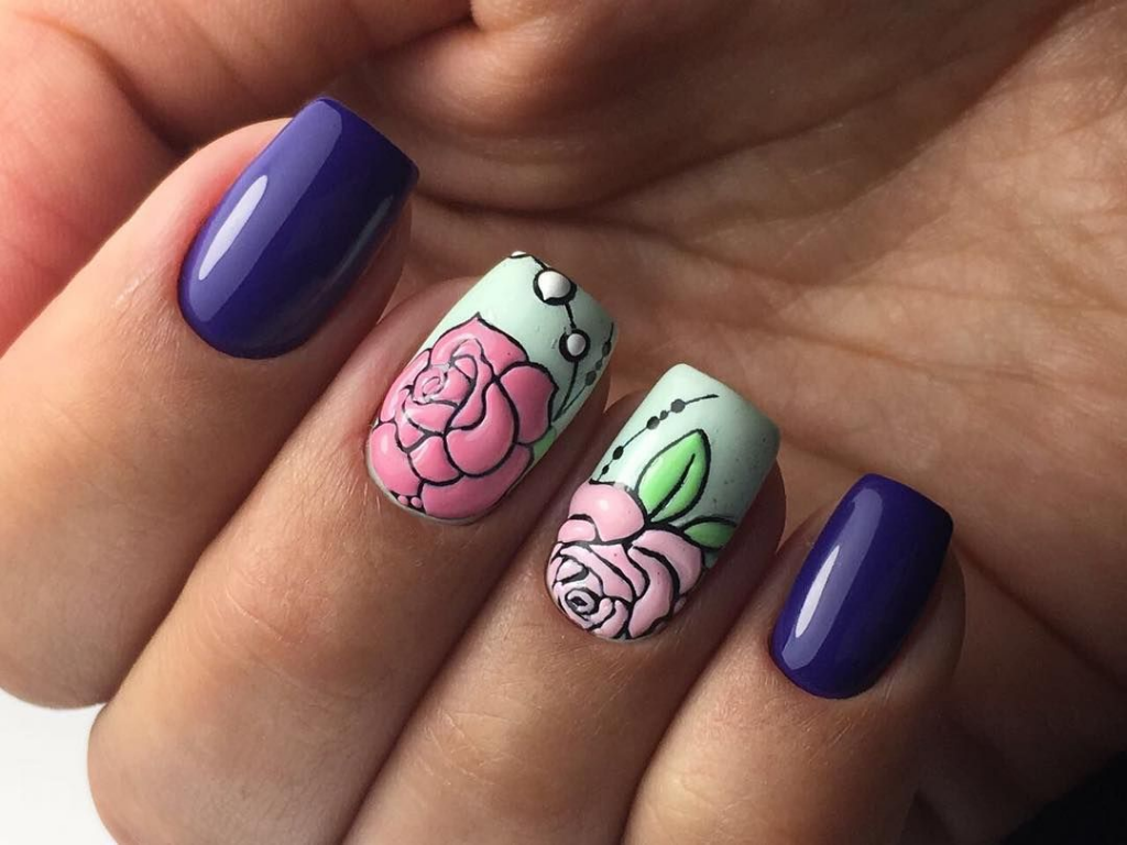 Маникюр Sweet bloom Цвет