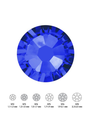 Стразы стеклянные MIX SAPPHIRE (синий) №3 №4 №6 150 шт из каталога Стразы, в интернет-магазине BPW.style
