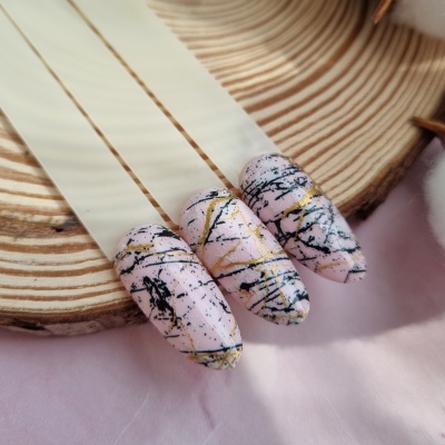 Слайдер-дизайн металлик Marble графит с золотом из каталога FLASH СЛАЙДЕРЫ, в интернет-магазине BPW.style