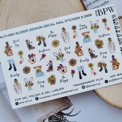 Слайдер-дизайн Enjoy autumn из каталога Цветные на любой фон, в интернет-магазине BPW.style