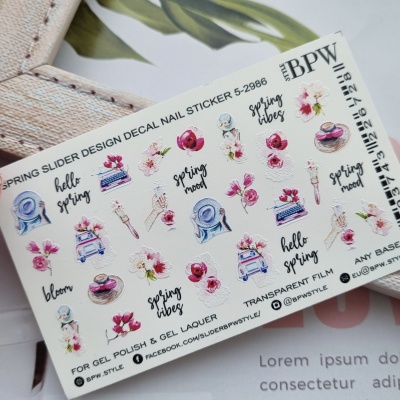 Слайдер-дизайн Spring mood из каталога Цветные на любой фон, в интернет-магазине BPW.style