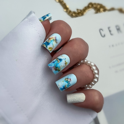 Слайдер-дизайн SPARKLE Marble морской из каталога Слайдеры SPARKLE, в интернет-магазине BPW.style