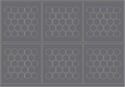 Трафареты для аэрографии Соты из каталога Для аэрографии, в интернет-магазине BPW.style