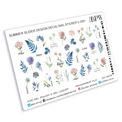 Слайдер-дизайн Floral nature из каталога Цветные на любой фон, в интернет-магазине BPW.style