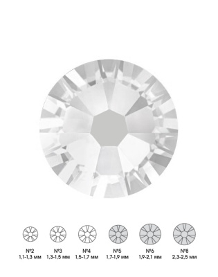 Стразы стеклянные MIX CRYSTAL АВ (прозрачный, голографический) №2 №3 №4 150 шт из каталога Стразы, в интернет-магазине BPW.style