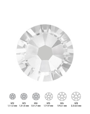 Стразы стеклянные MIX CRYSTAL (прозрачный) №2 №3 №4 150 шт из каталога Стразы, в интернет-магазине BPW.style
