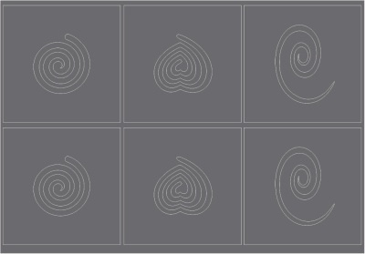 Трафареты для аэрографии Спирали из каталога Для аэрографии, в интернет-магазине BPW.style