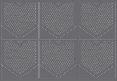 Трафареты для аэрографии Полоски из каталога Для аэрографии, в интернет-магазине BPW.style