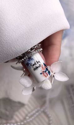 Слайдер-дизайн Цветы темные из каталога Цветные на любой фон, в интернет-магазине BPW.style