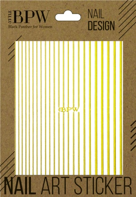 Гибкая силиконовая лента для дизайна ногтей, золото из каталога Гибкая силиконовая лента, в интернет-магазине BPW.style