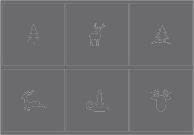 Трафареты для аэрографии Новогодний из каталога Для аэрографии, в интернет-магазине BPW.style