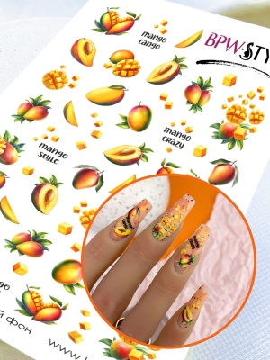 Слайдер-дизайн Crazy mango из каталога Цветные на любой фон, в интернет-магазине BPW.style