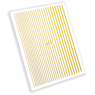 Гибкая силиконовая лента для дизайна ногтей, золото из каталога Гибкая силиконовая лента, в интернет-магазине BPW.style