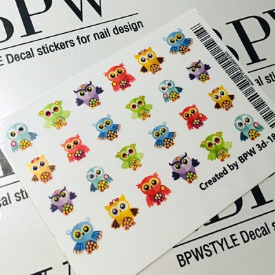 3D слайдер-дизайн Совушки с кристаллами из каталога 3D слайдеры GLASS EFFECT, в интернет-магазине BPW.style