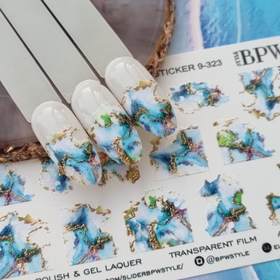 Слайдер-дизайн SPARKLE Marble морской из каталога Слайдеры SPARKLE, в интернет-магазине BPW.style