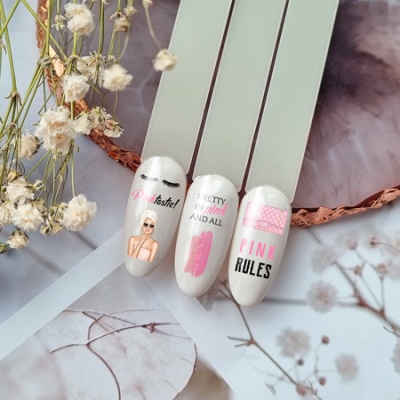 Слайдер-дизайн Pink rules из каталога Цветные на любой фон, в интернет-магазине BPW.style