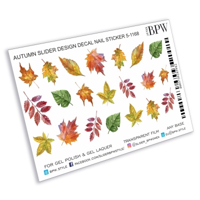 Слайдер-дизайн Осенние листья из каталога Цветные на любой фон, в интернет-магазине BPW.style